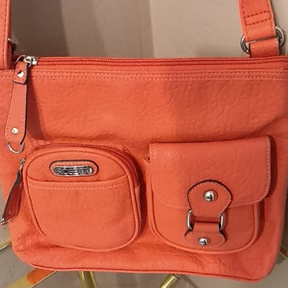 Rosetti Orange/Coral bright handbag. - Picture 2 of 5